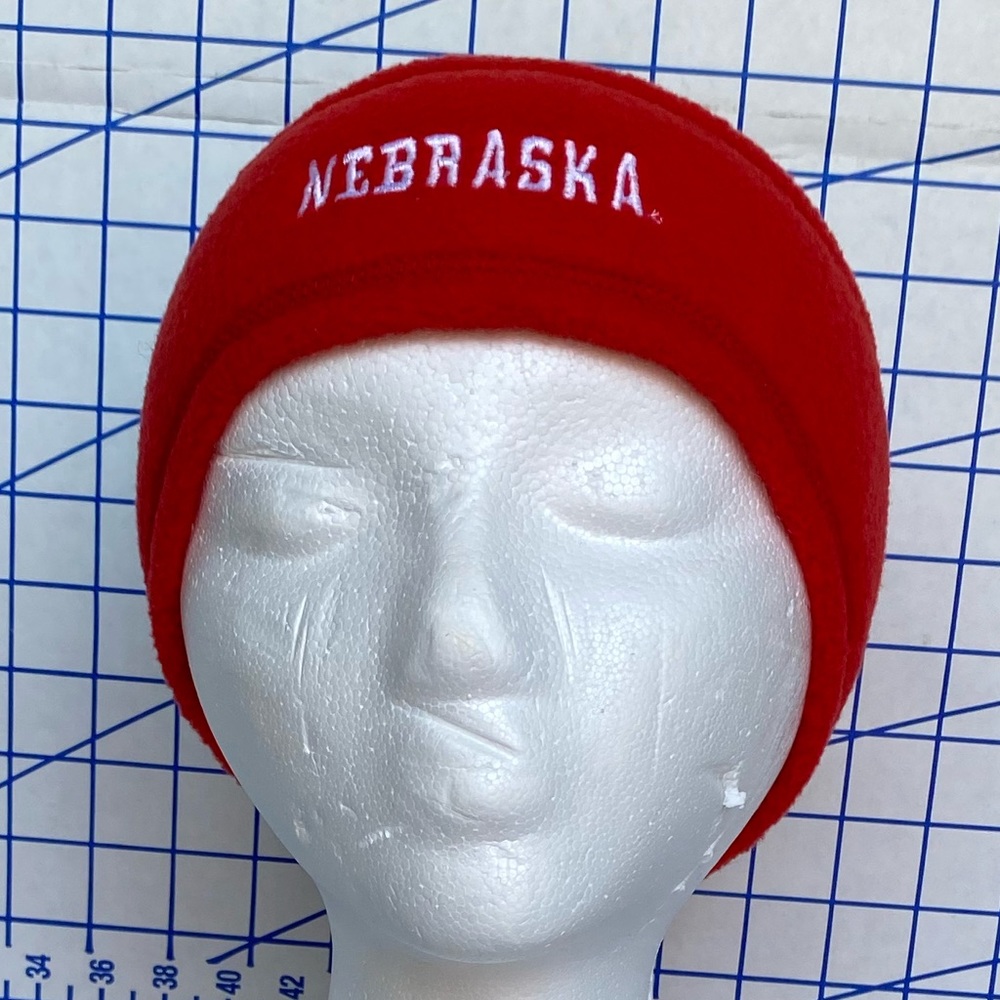 BULA USA “Nebraska” Headband/Ear-Warmer Red/White Winter Skiing Snowboarding
